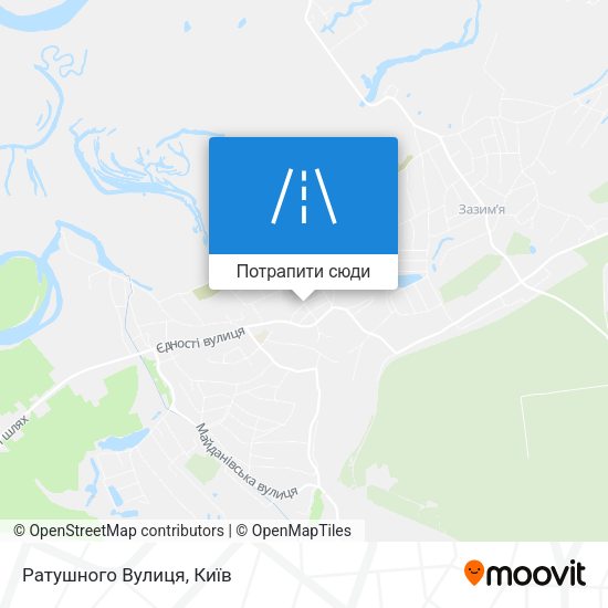 Карта Ратушного Вулиця