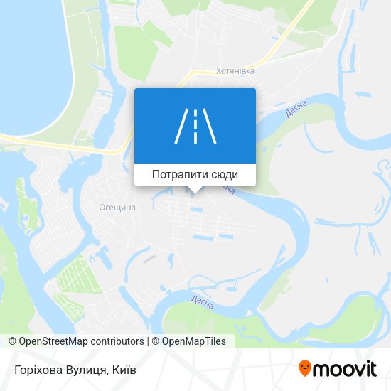 Карта Горіхова Вулиця