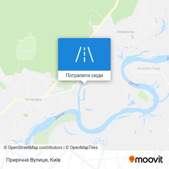Карта Прирічна Вулиця