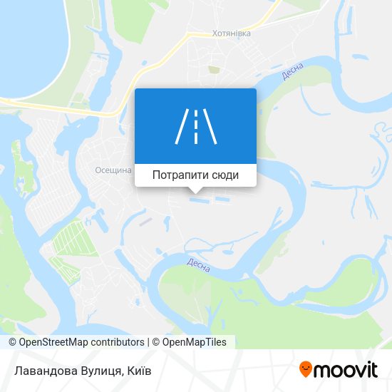 Карта Лавандова Вулиця