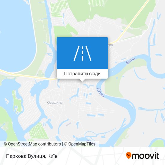 Карта Паркова Вулиця