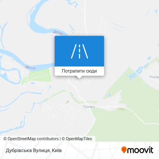 Карта Дубрівська Вулиця