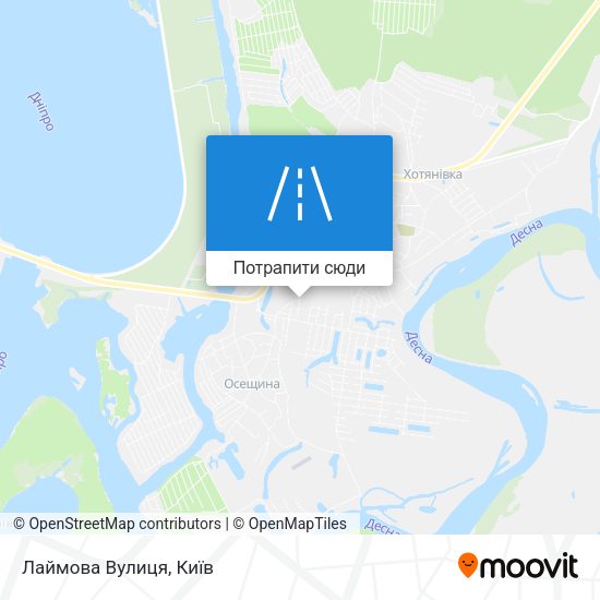 Карта Лаймова Вулиця