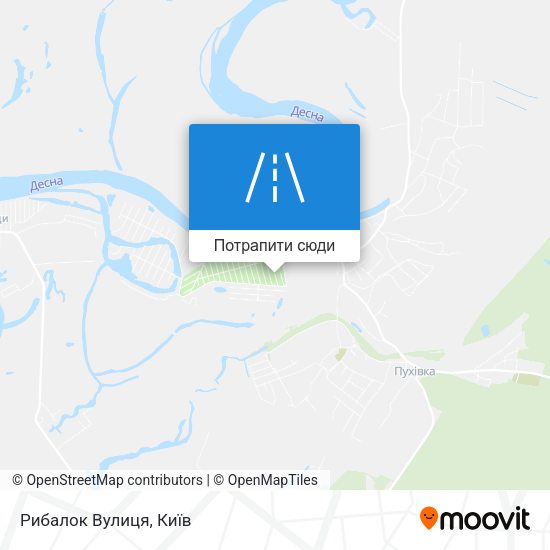 Карта Рибалок Вулиця