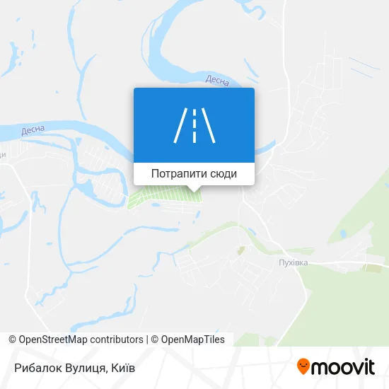 Карта Рибалок Вулиця