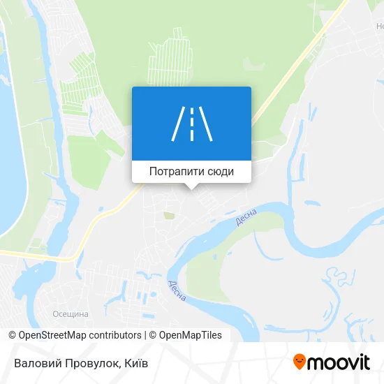 Карта Валовий Провулок