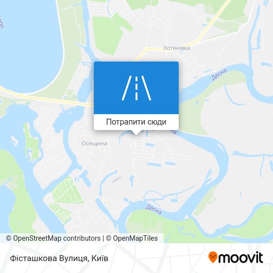 Карта Фісташкова Вулиця
