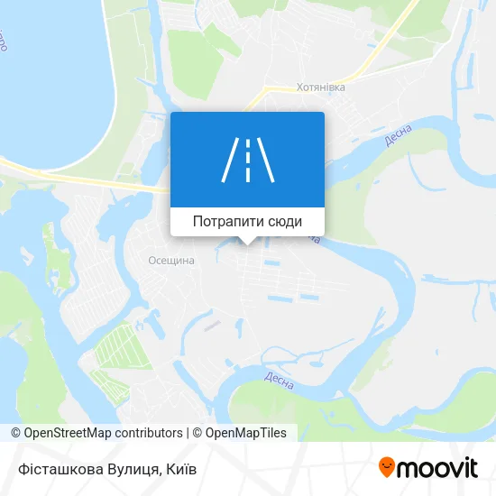 Карта Фісташкова Вулиця
