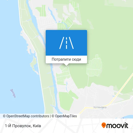 Карта 1-Й Провулок
