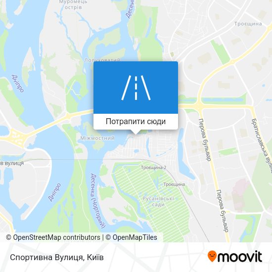 Карта Спортивна Вулиця