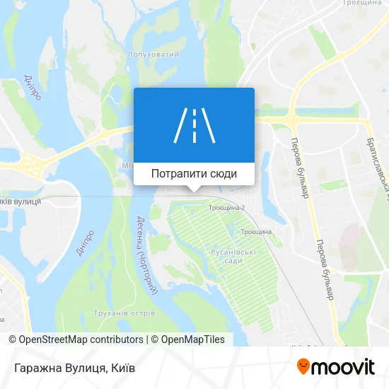 Карта Гаражна Вулиця
