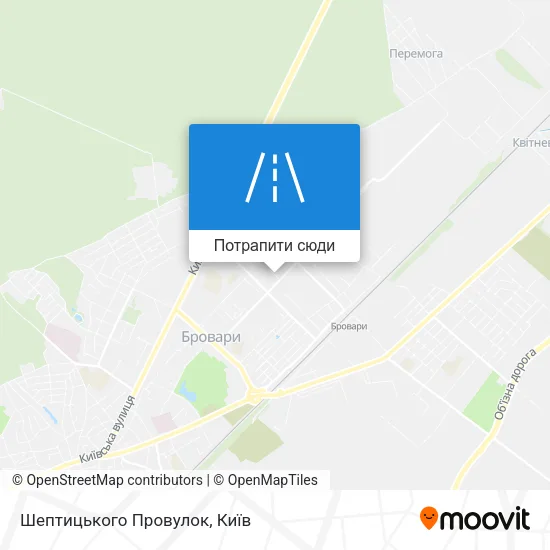 Карта Шептицького Провулок