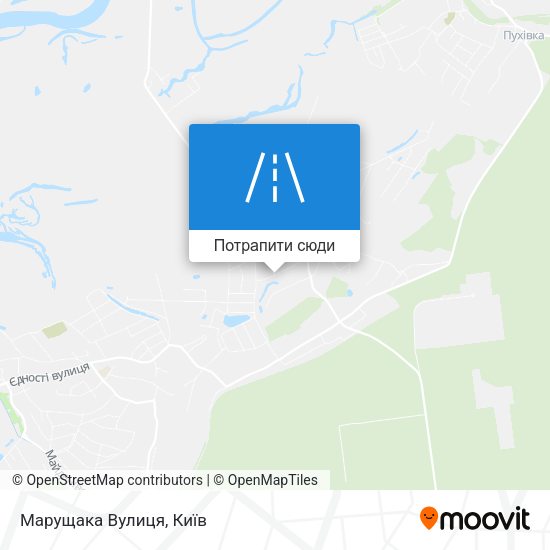 Карта Марущака Вулиця