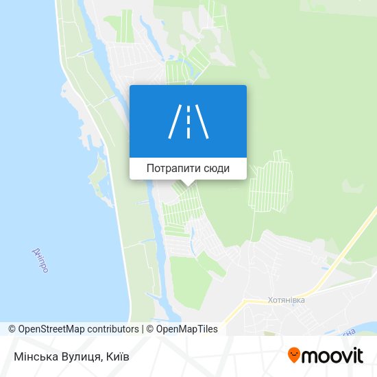 Карта Мінська Вулиця