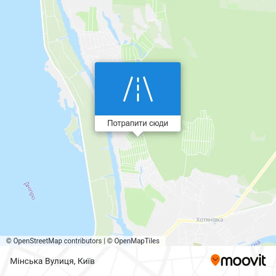 Карта Мінська Вулиця