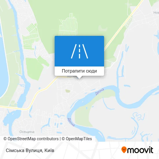 Карта Сімська Вулиця