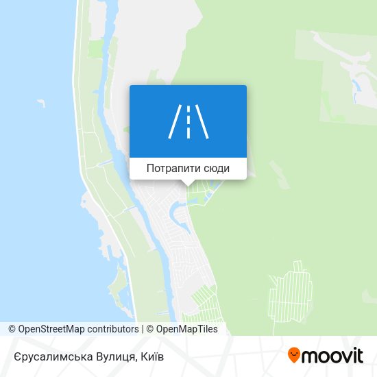 Карта Єрусалимська Вулиця