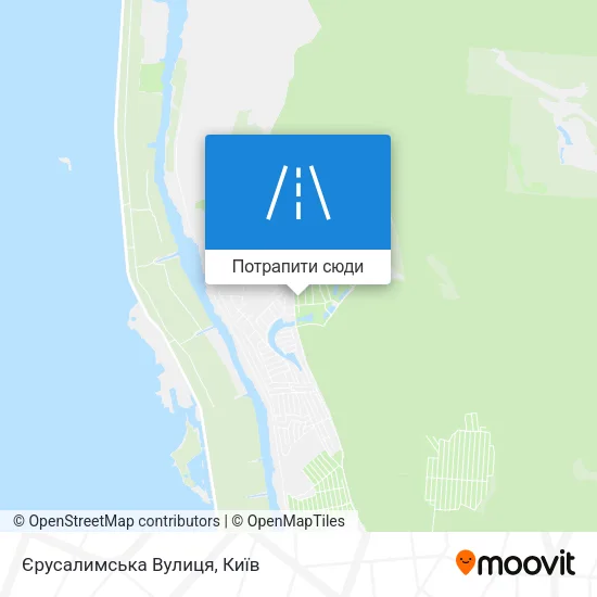 Карта Єрусалимська Вулиця