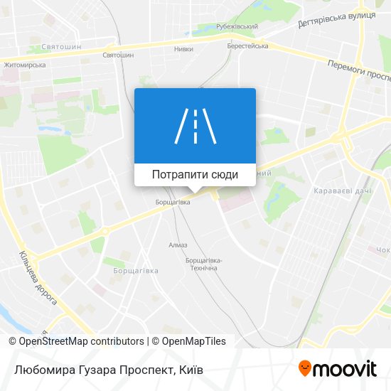 Карта Любомира Гузара Проспект
