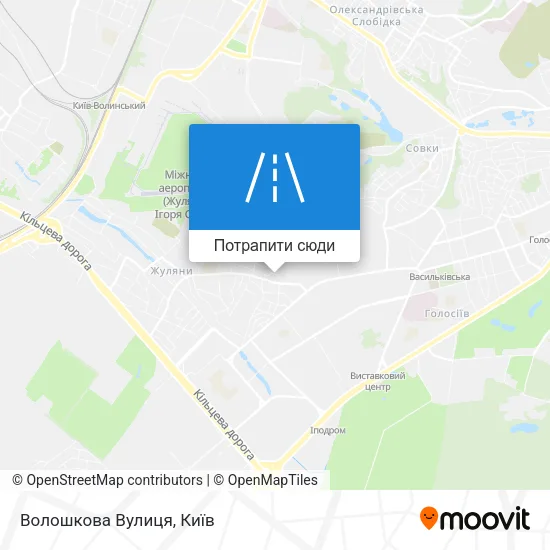 Карта Волошкова Вулиця