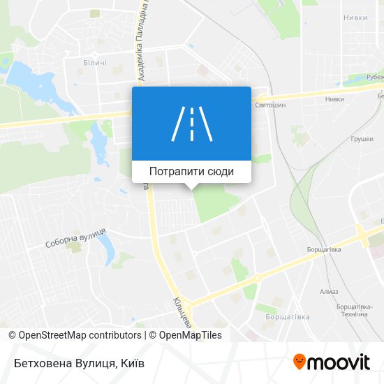 Карта Бетховена Вулиця
