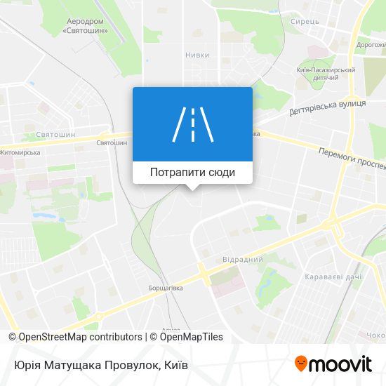 Карта Юрія Матущака Провулок