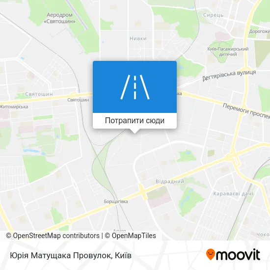 Карта Юрія Матущака Провулок