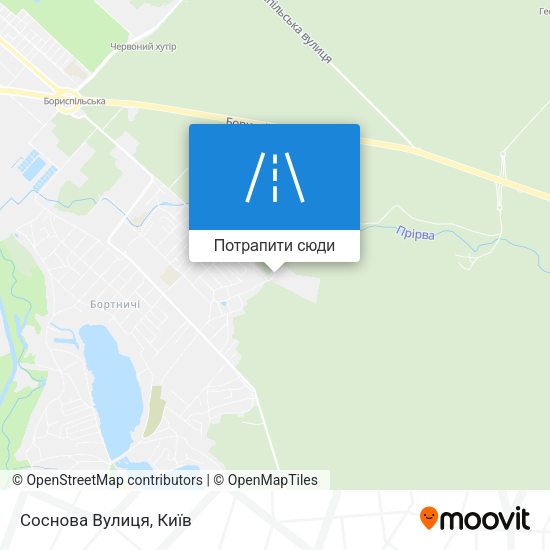 Карта Соснова Вулиця