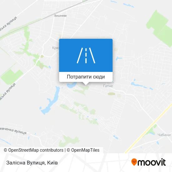 Карта Залісна Вулиця