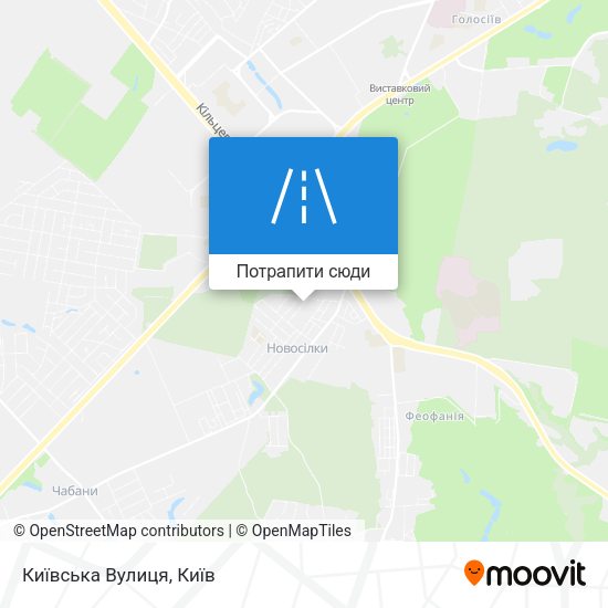 Карта Київська Вулиця