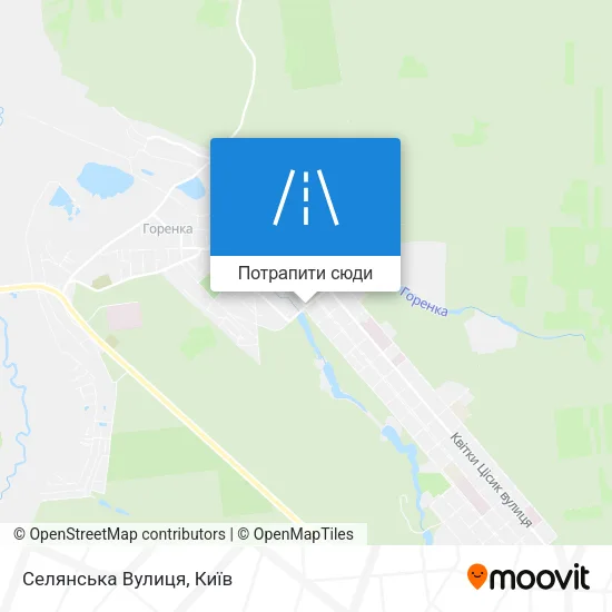 Карта Селянська Вулиця