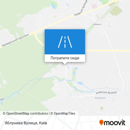 Карта Яблунева Вулиця