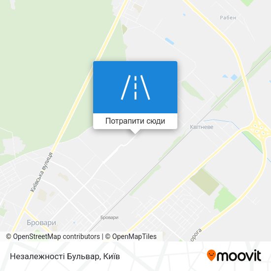 Карта Незалежності Бульвар
