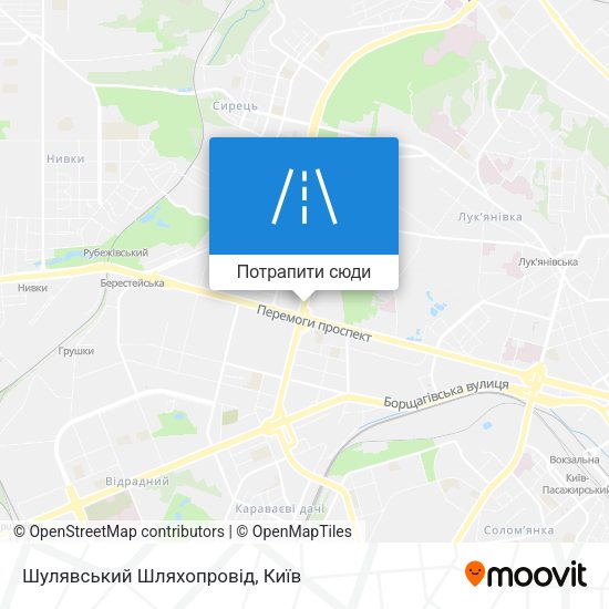 Карта Шулявський Шляхопровід
