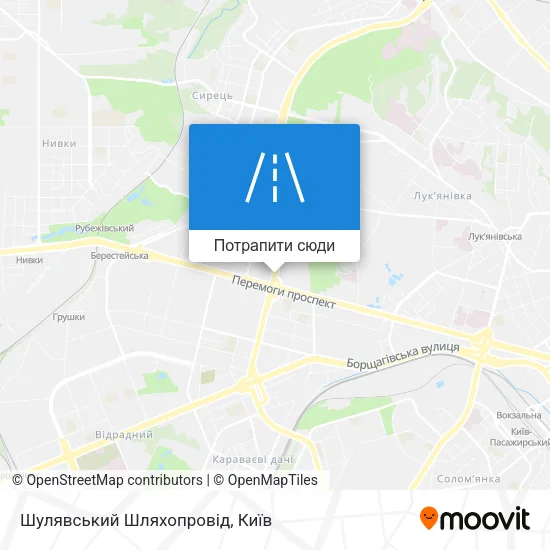 Карта Шулявський Шляхопровід