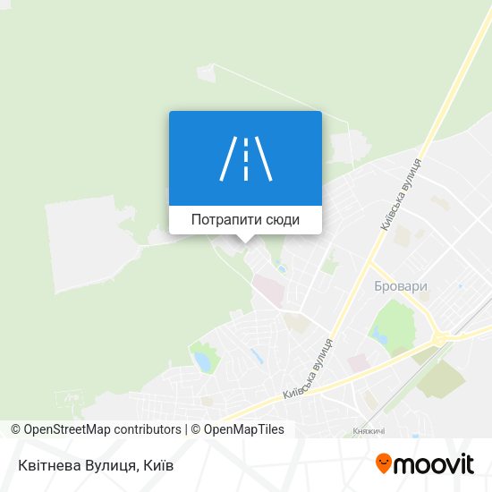 Карта Квітнева Вулиця