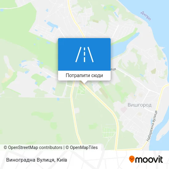 Карта Виноградна Вулиця