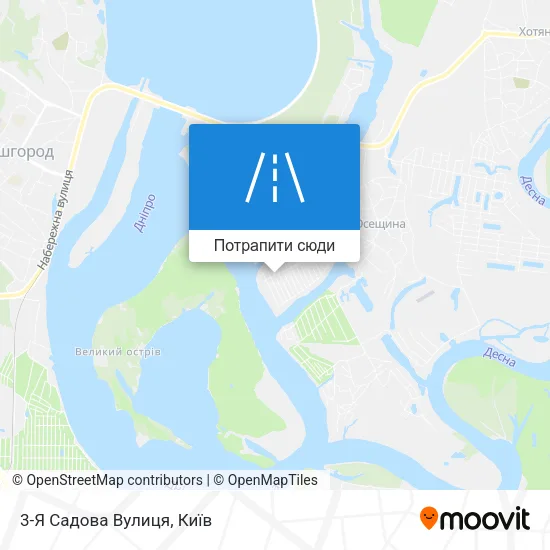 Карта 3-Я Садова Вулиця