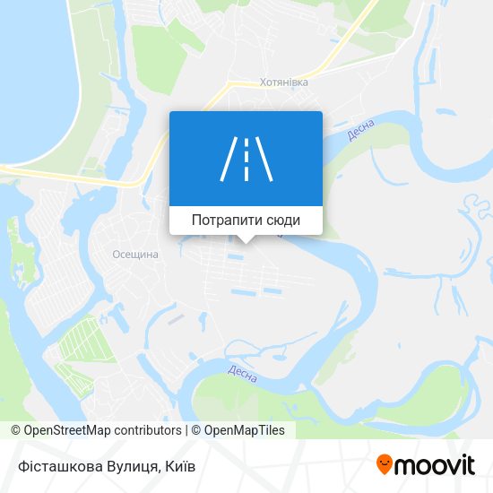 Карта Фісташкова Вулиця