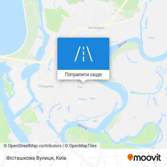 Карта Фісташкова Вулиця