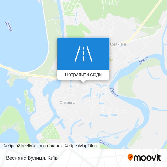 Карта Весняна Вулиця