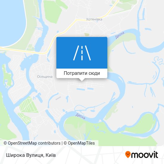 Карта Широка Вулиця