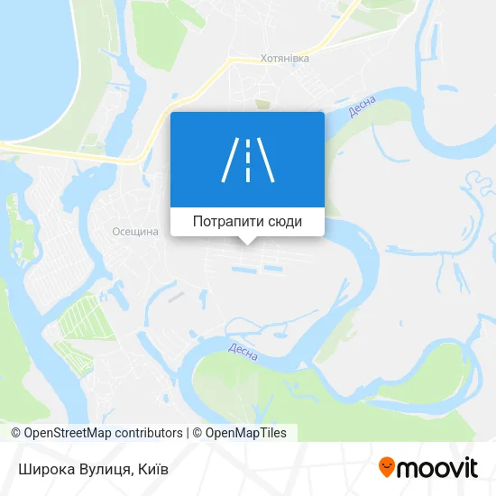 Карта Широка Вулиця