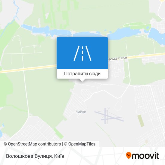 Карта Волошкова Вулиця