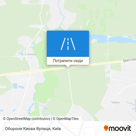 Карта Оборони Києва Вулиця