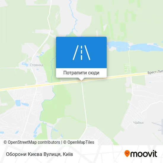 Карта Оборони Києва Вулиця