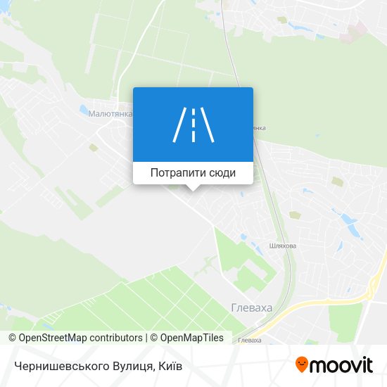 Карта Чернишевського Вулиця