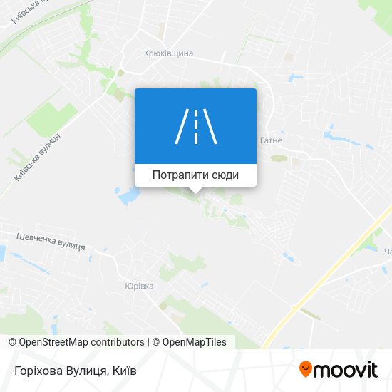 Карта Горіхова Вулиця