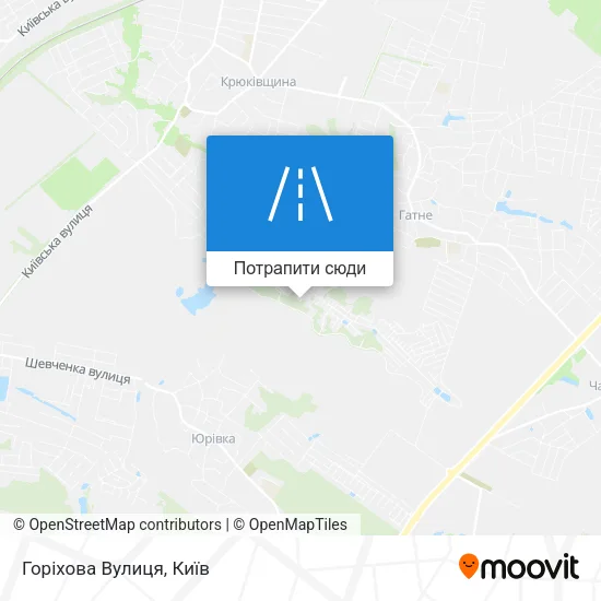 Карта Горіхова Вулиця