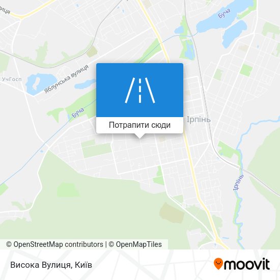 Карта Висока Вулиця